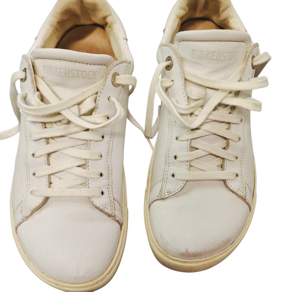 Birkenstock Bend Low White Leather Sneakers Shoes EU 38 US 7-7.5 - Picture 3 of 10